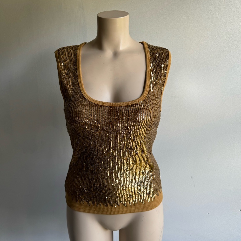 NWT J.Crew sequin-embellished tank top